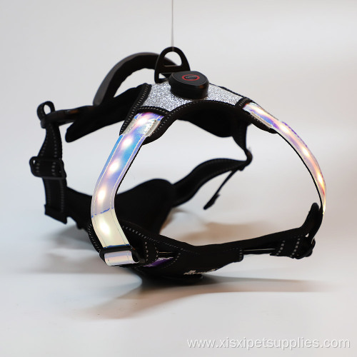 reflective strip adjustable USB Soft Mesh harness set